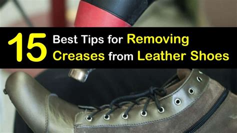 removing creases from leather shoes